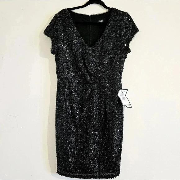 SLNY Sequined Dress - Picture 1 of 6